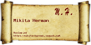 Mikita Herman névjegykártya
